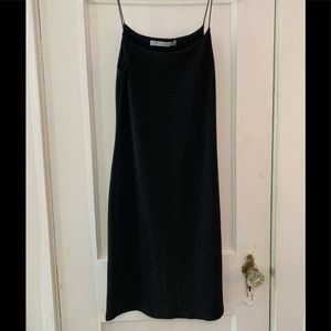 Tati Black Shimmered Dress
